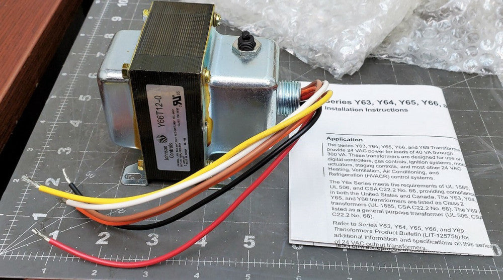 120/208/240V Primary, 24V Secondary Class 2 Transformer 75VA NEW [A7S2]