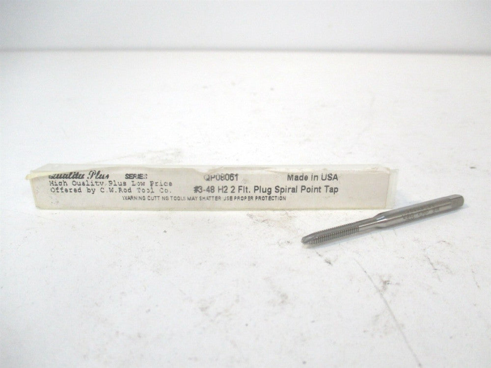 C. W. Rod Tool Co. (QP08061) H3 2-Flute HSS Plug Spiral Point Tap 