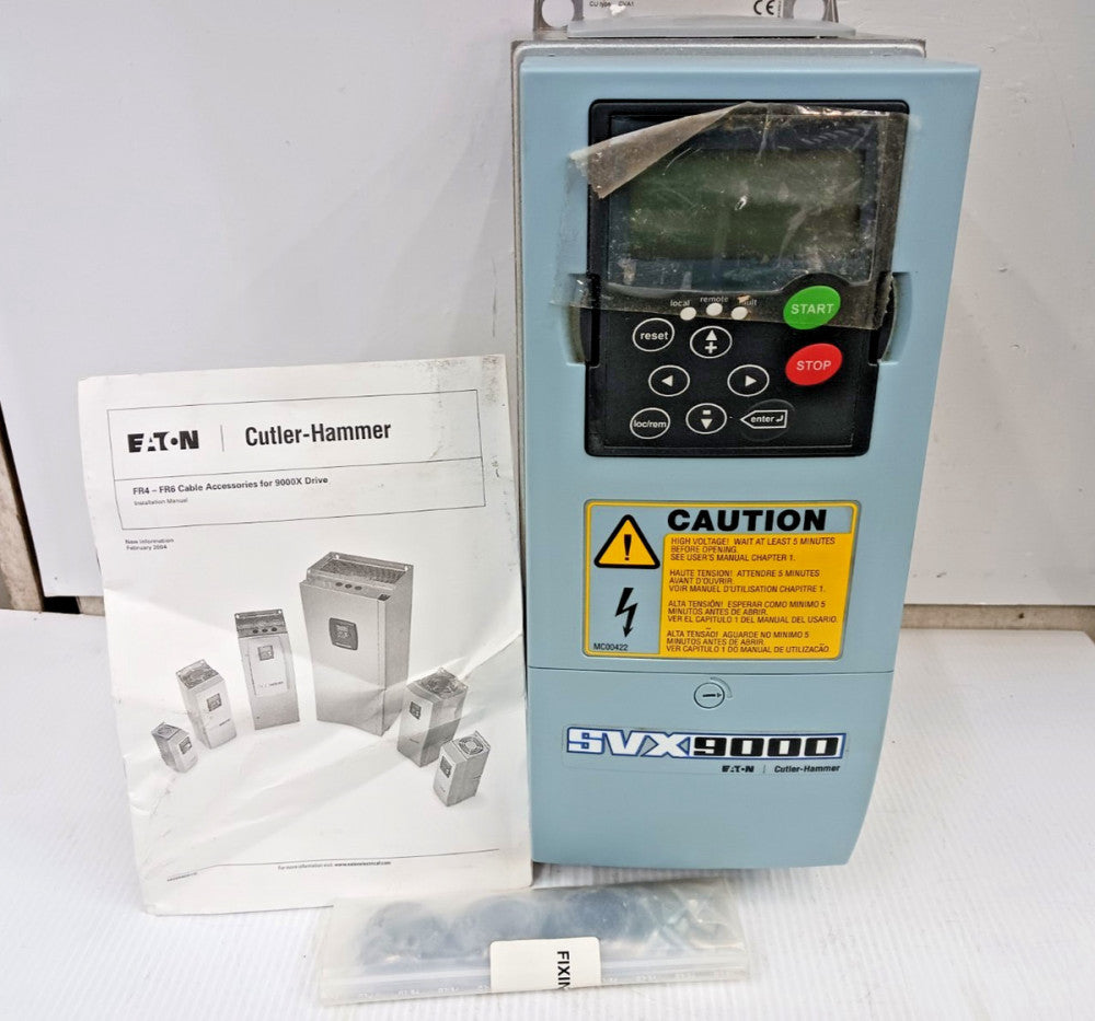 New Eaton 3 HP Adjustable Frequency Drive 3 Phase 480 VAC SVX003A1-4A1B1