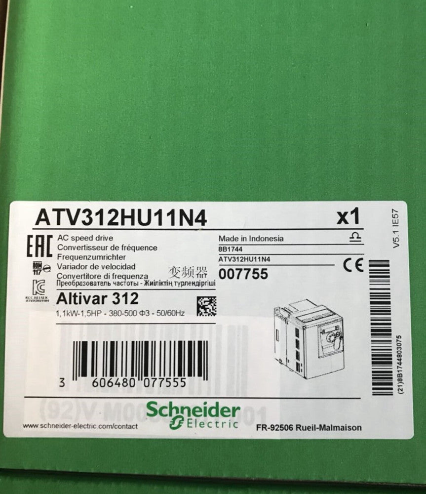 NEW Schneider/Telemecanique Inverter ATV312HU11N4 AC Drive, 1.5 HP 480VAC
