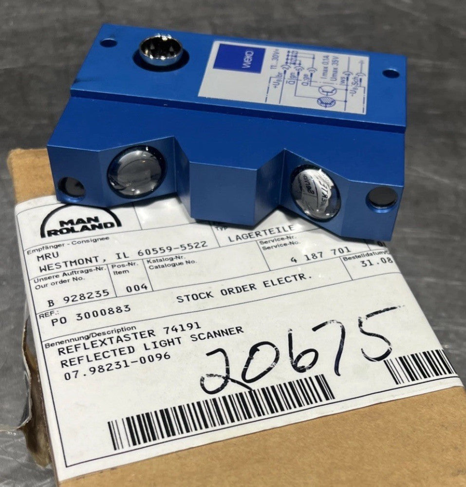 WEKO KD-NR:HDM 5E.110.1431/U Type RLT Reflective Light Scanner Nos Surplus