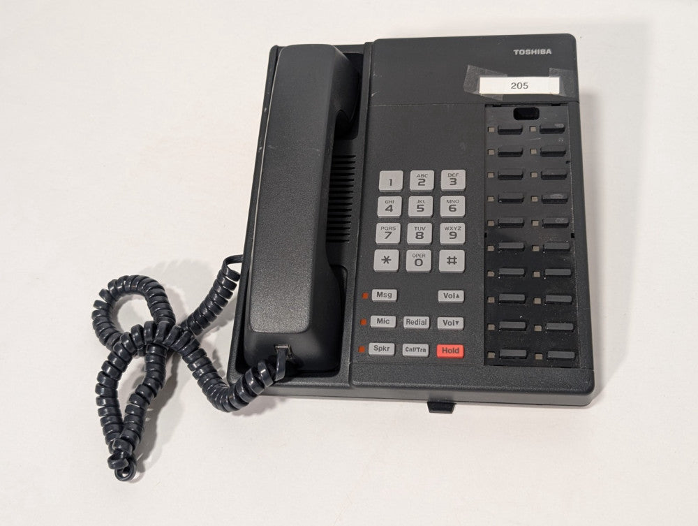 Toshiba DKT2020-S Digital Business Telephone with Programmable Buttons, Black