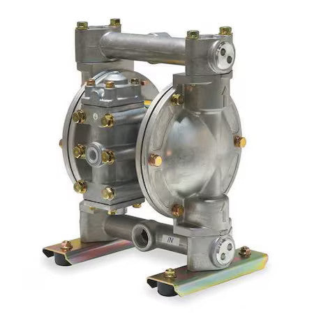 Dayton 6Py52 Double Diaphragm Pump, Aluminum, Air Operated, Ptfe, 21 Gpm