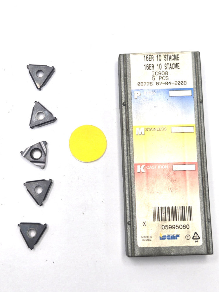 ISCAR*16ER 10 STACME*THREADING INSERT*****LOT OF 5
