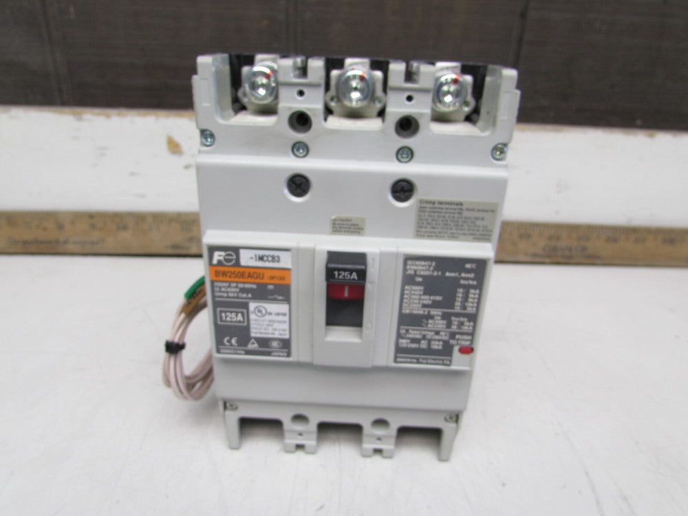 FUJI BW250EAGU, CIRCUIT BREAKER , 3P/125A/690VAC/250V  GOOD TAKEOUT! MAKE OFFER!