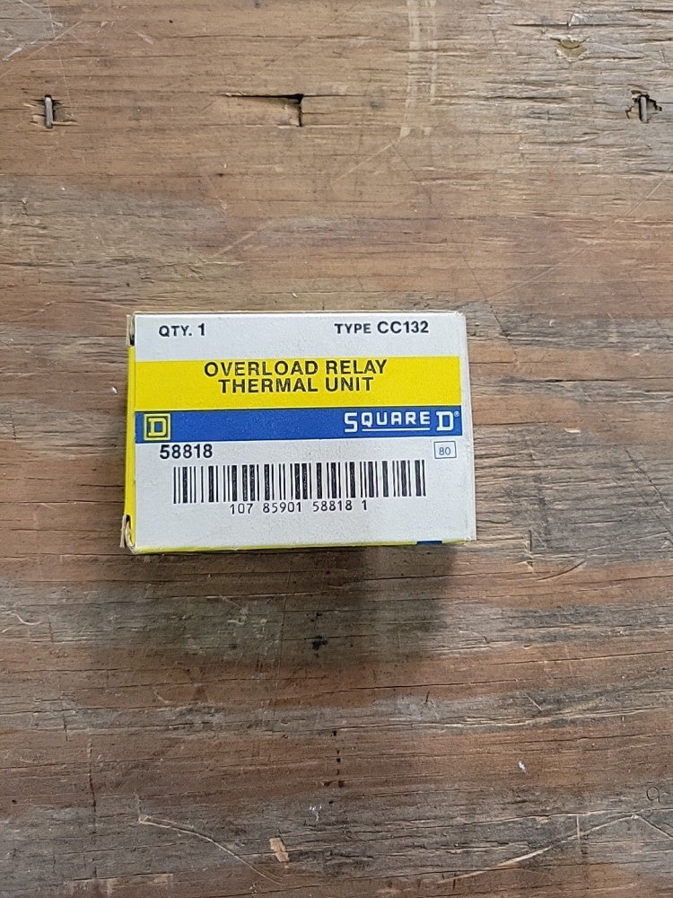 1- New Old Stock! Square D CC132 Overload Thermal Heater Element 