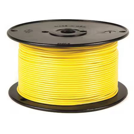 Grote 87-7011 Primary Wire, Gpt, 14 Awg, 1C C, Yellow, Pvc, Stranded, 60V, 100
