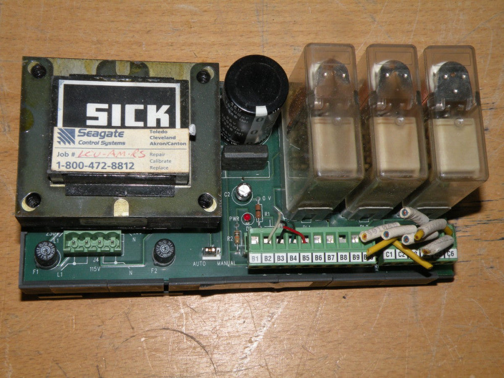 SICK OPTIC ELECTRONIC POWER SUPPLY RELAY BOARD LCU-AM-RS