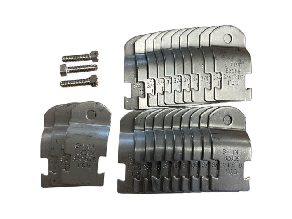 PACK OF 23 EATON B-Line B2009 Pipe Clamp 3/4 Stainless Steel