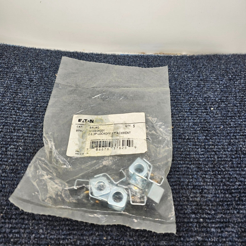 (5 PIECES) Eaton BRLW2 2 & 3P Lockoff Attachments