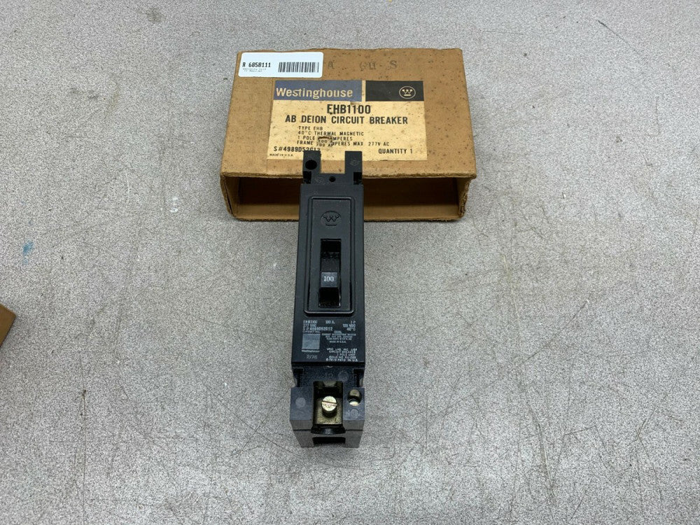  NEW IN BOX WESTINGHOUSE 1POLE 100AMP AB DEION CIRCUIT BREAKER EHB1100