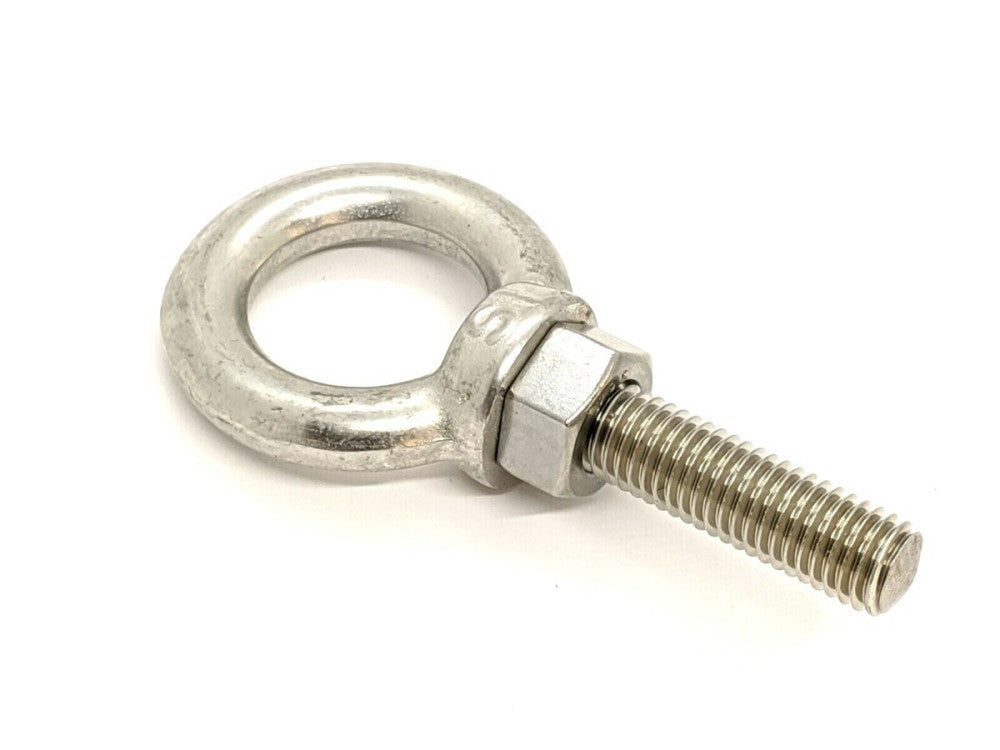 Misumi B-1131-12 Stainless Steel Long-Neck Eye Bolt M12 50mm L