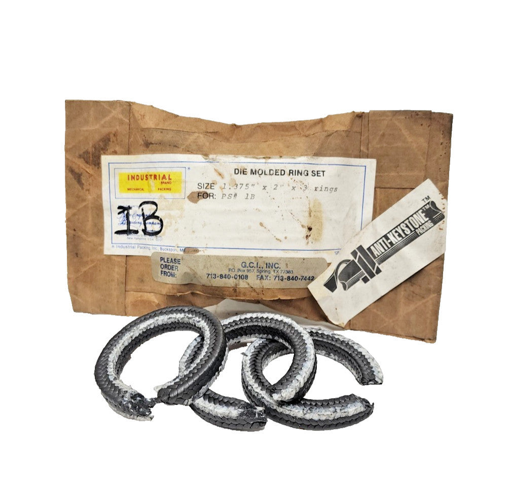 ANTI-KEYSTONE PACKING DIE MOLDED RINGS (LOT OF 3) 1.375" X 2" FOR PS #1B