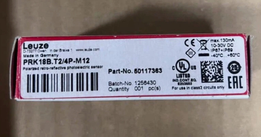 One Brand New LEUZE PRK18B.T2/4P‑M12 Sensor