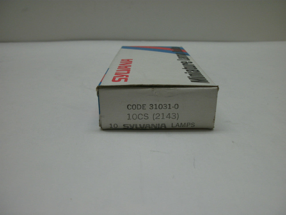 SYLVANIA 10CS MINIATURE LAMP BULBS 10V 0.01A .017W T-2 WIRE TERM (LOT OF 10) NIB