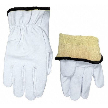 Mcr Safety 3601Kxxl Leather Drivers Gloves, Shirred Slip-On Cuff, Straight