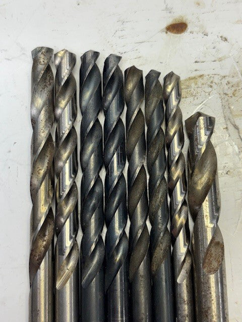 ASSORTED LOT OF 8 DRILL BITS