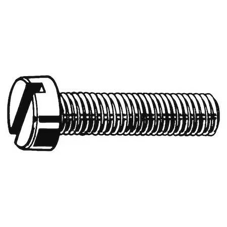 Zoro Select M51120.025.0005 M2.5-0.45 X 5 Mm Slotted Cheese Machine Screw,