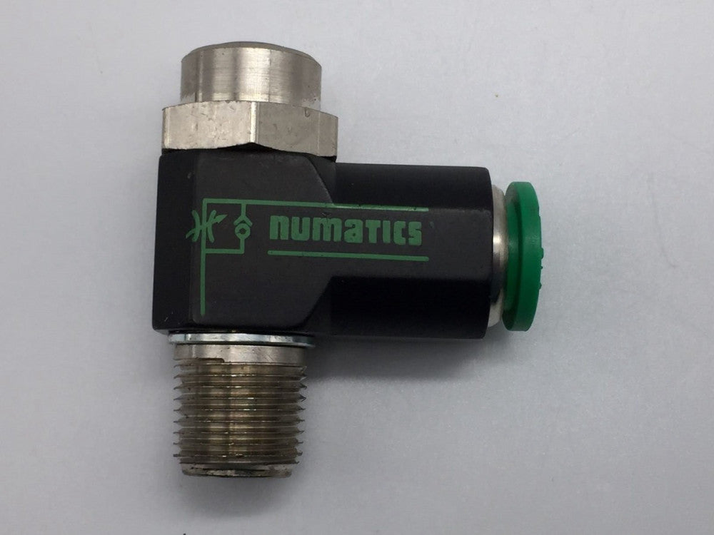 Numatics 3FPRN16 Flow Control Valve 1/2" Tube X 3/8" NPT 