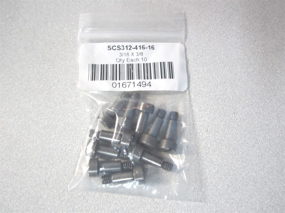 (SCS312-416-16) #8-32 416 Stainless Steel Precision Shoulder Screw - Pack of 10