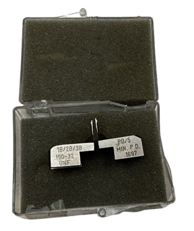 JOHNSON GAGE  .190-32 UNJF  .1697  PD/5  Thread Gage / Comparator Segments