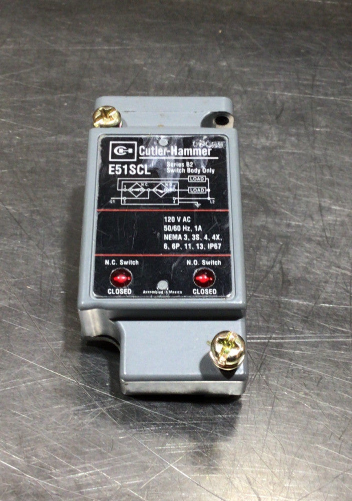 Eaton Cutler-Hammer E51SCL Switch Body 10A 120VAC Series B2
