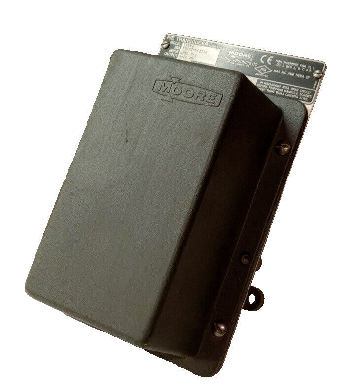 MOORE PRODUCTS P/E TRANSDUCER 3-15 PSI 4-20 mA 24 VDC MODEL- 781N6