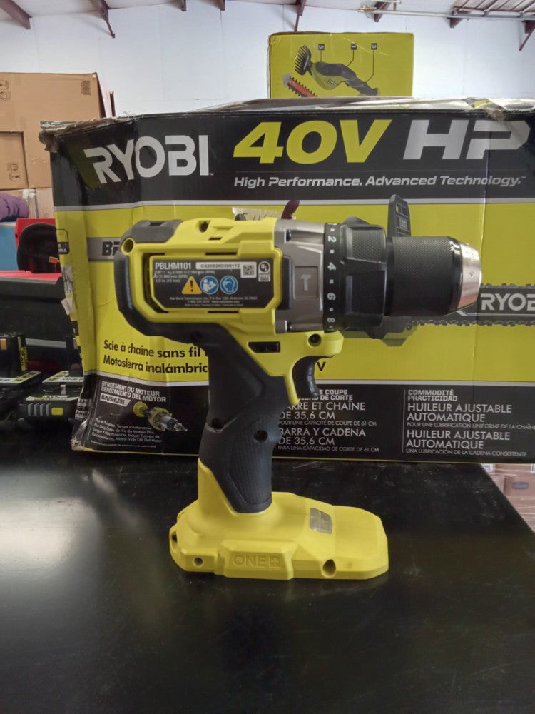 Ryobi PBLHM101 18V Brushless 1/2" Hammer Drill - TOOL ONLY - Used Tested Works