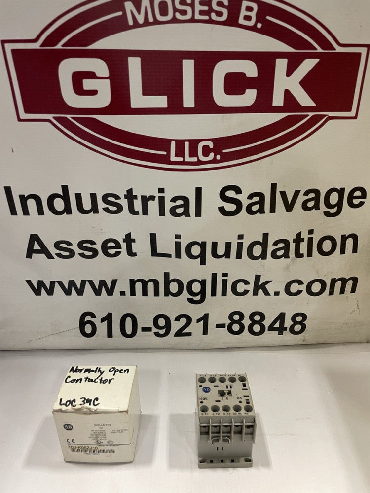 Allen-Bradley 100-K05ZJ10 Ser A Mini IEC Contactor 5A 24VDC 1NO -NIB
