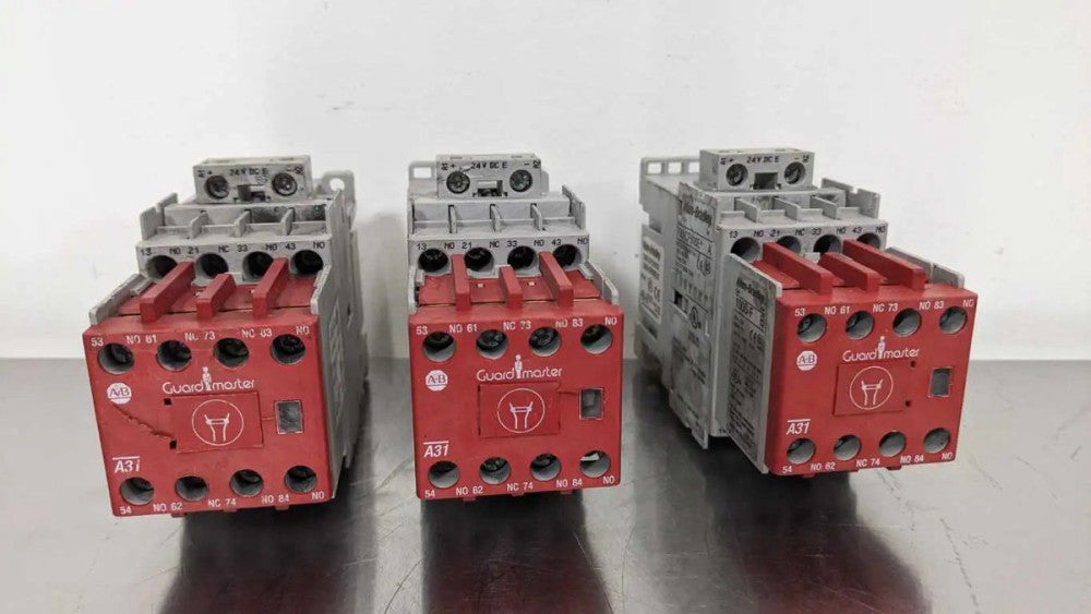 Dented 3 Pack Allen-Bradley 700S-CF620EJC Safety Relay and Contactor Ser A 3NO 1