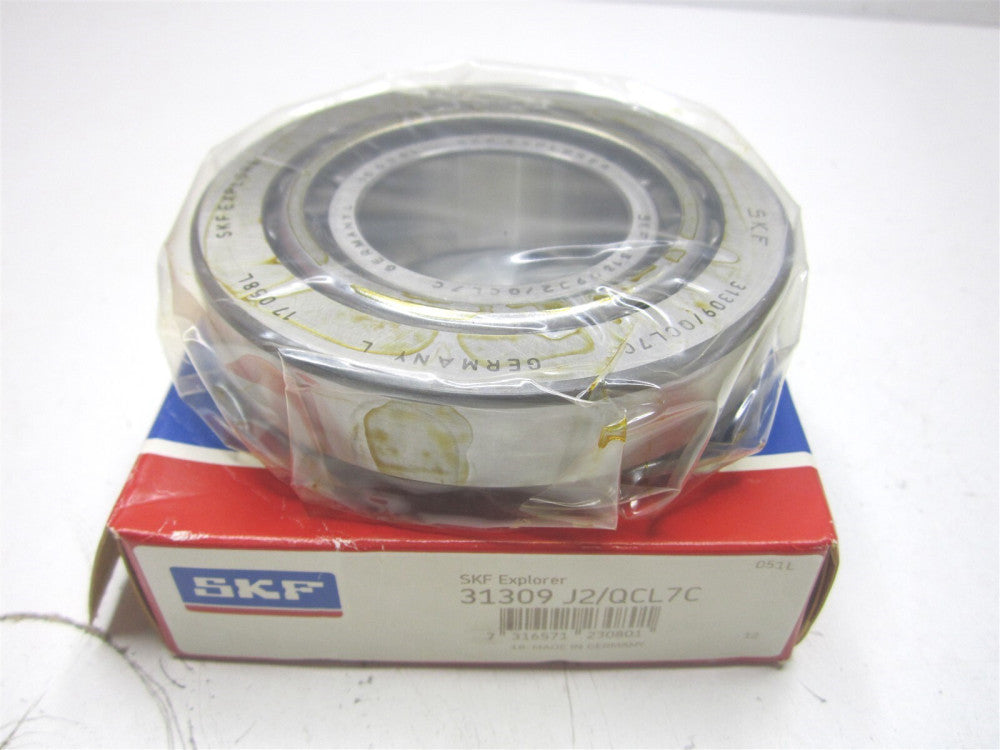 SKF Explorer (31309 J2/QCL7C) 45mm x 100mm x 27.25mm Tapered Roller Bearing 