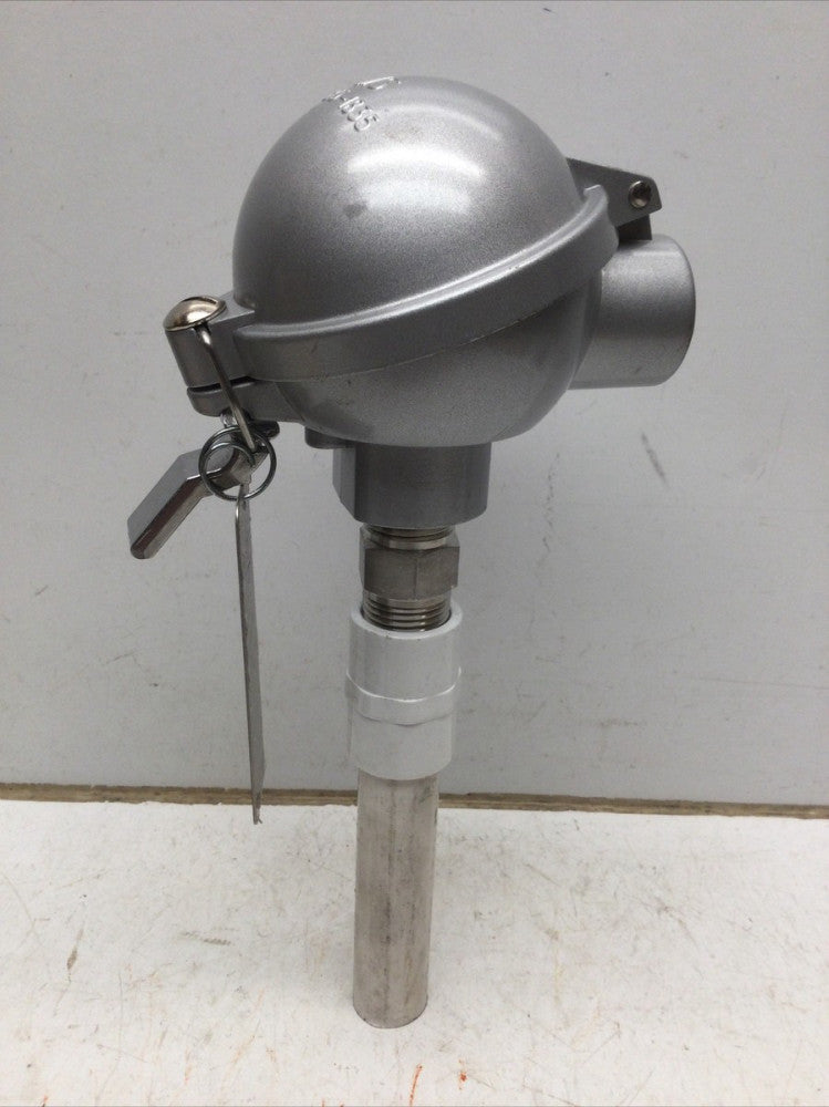 JMS Thermocouple Probes W/ Industrial Protection Head, 4” SS Probe, 1/2” (LOT#2)