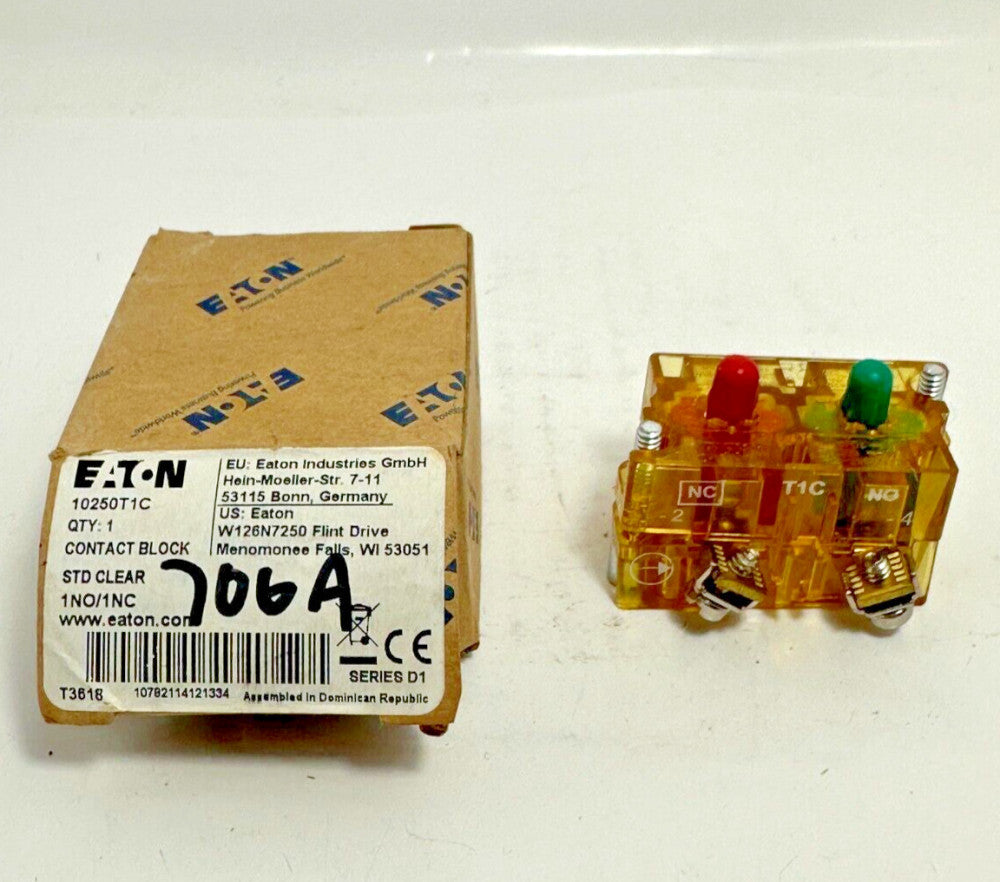 EATON 10250T1C Contact Block Series D1 1NO/1NC