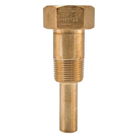 Winters Tiw03lf Industrial Thermowell,3.5In. Stem,Brass