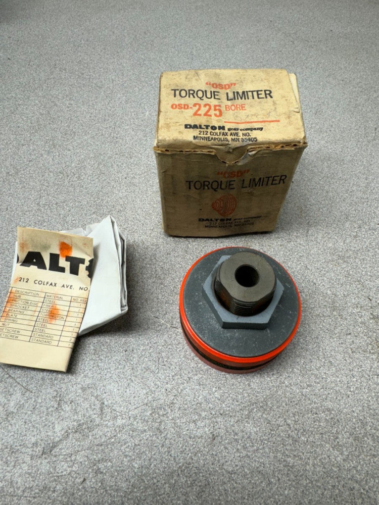 NEW IN BOX DALTON TORQUE LIMITER OSD-225