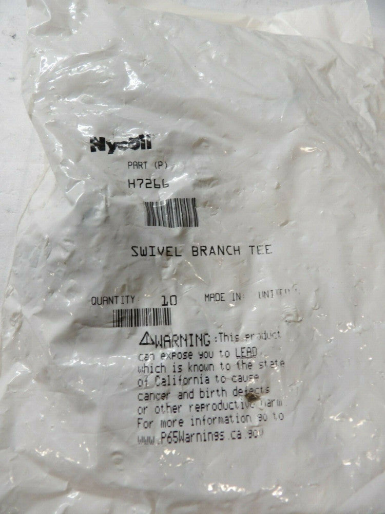 10) NEW NYCOIL 3/8" SWIVEL BRANCH TEE CONNECTOR FITTING H7266 *PACK OF 10