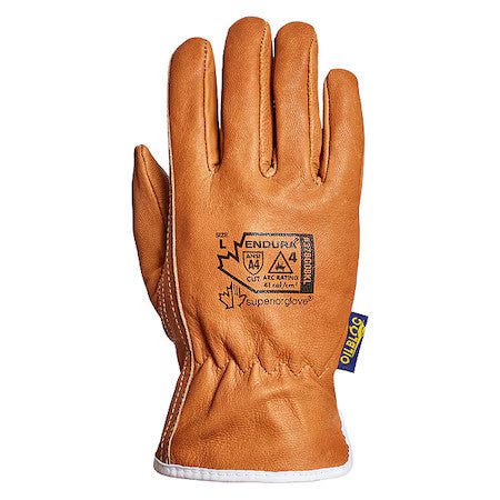 Superior Glove 378Gobkl-M Multipurpose Leather Glove,M,Tan,Pr