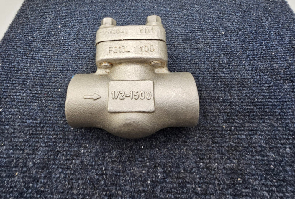 Warren 1503-16-T 1/2" F316L Class 1500 Check Valve Threaded FIG.1503-16-T