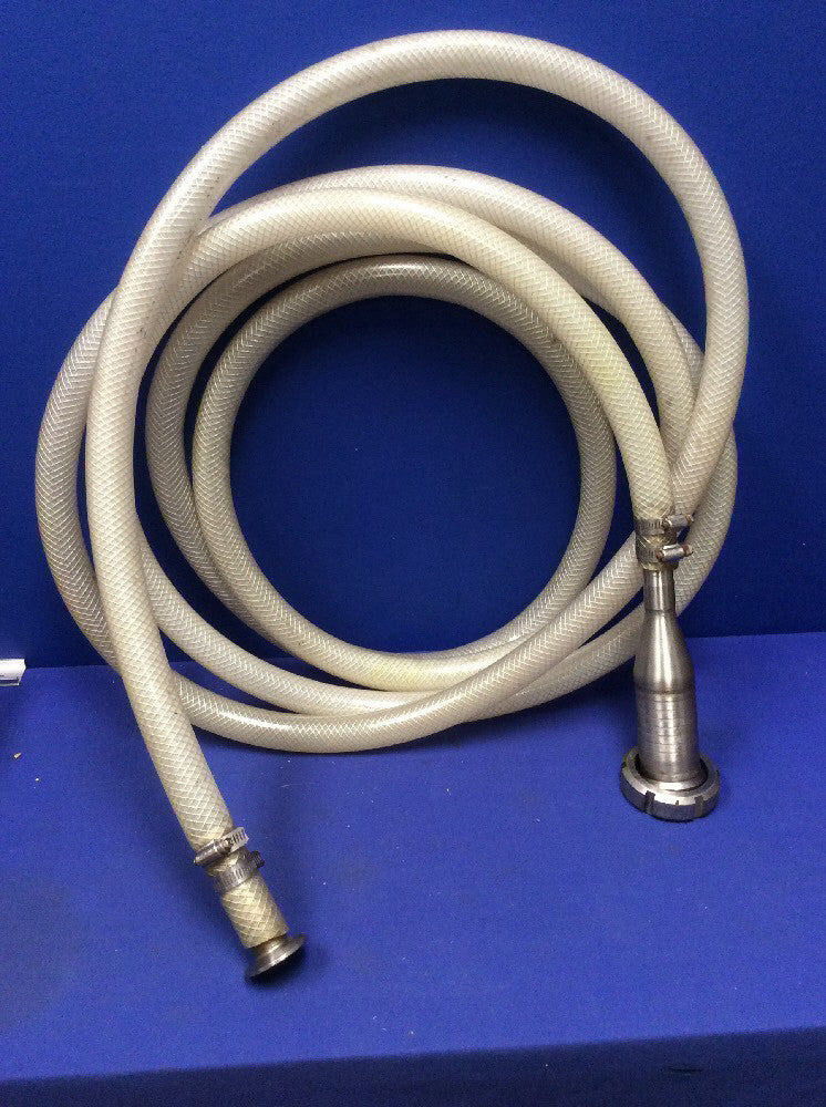 1"I.D. Braided PVC Tubing 23'Long with 2"-1" S/S Reducer Inlet & 1½" Tri-Clamp