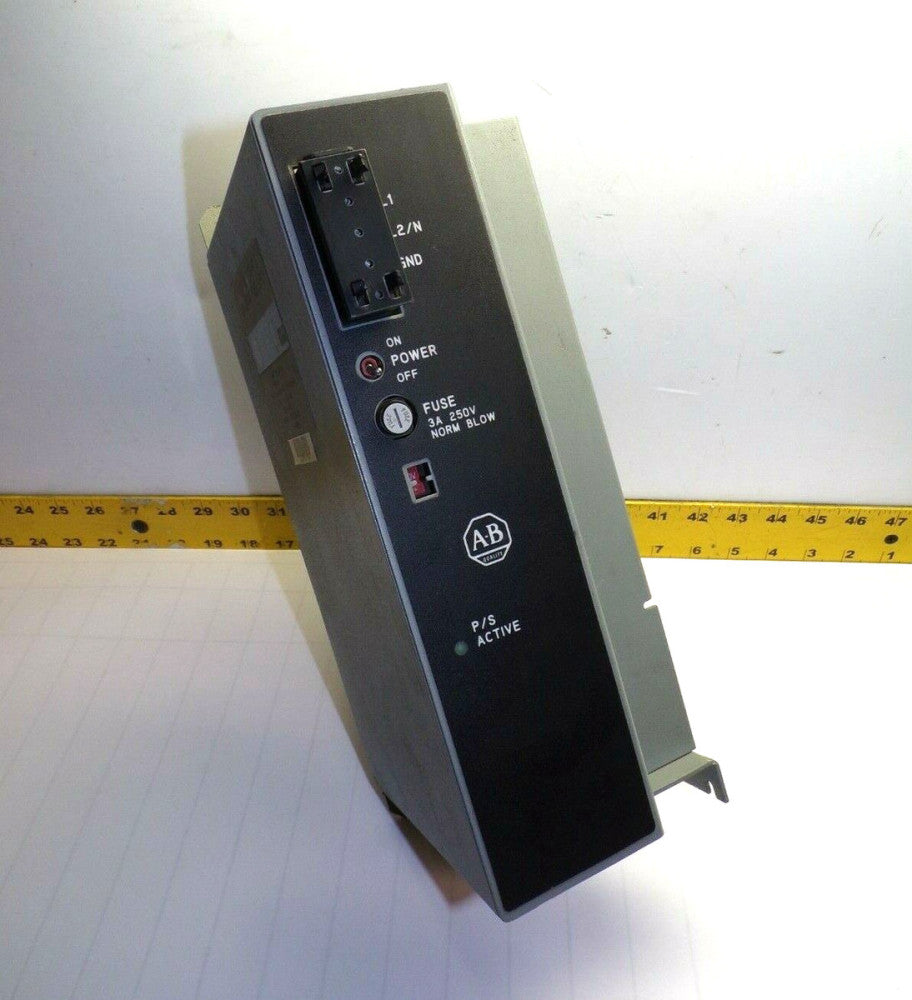 ALLEN BRADLEY POWER SUPPLY MODULE INPUT 120/220 VAC OUTPUT 5 VDC  1771-P7  SER B