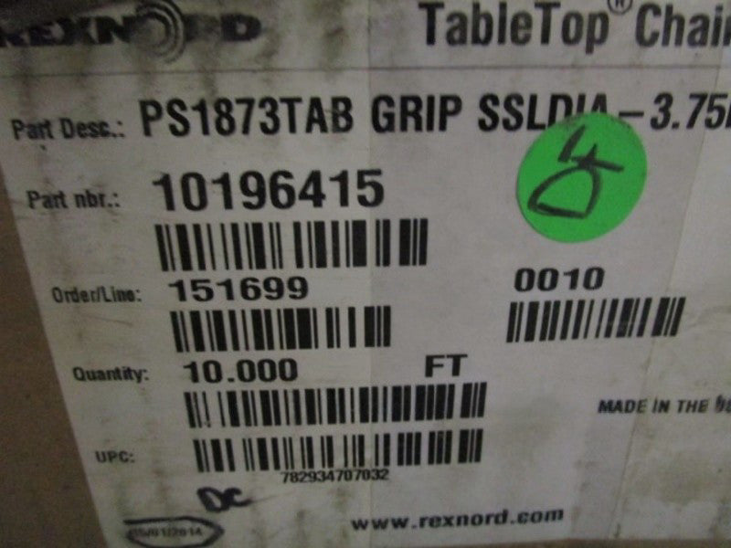 REXNORD 10196415 10FT GRIP CHAIN  NSMP