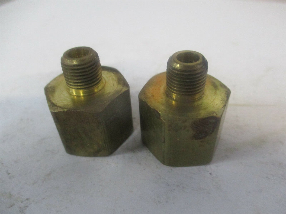 Parker (222P-6-2) 1/8 x 3/8 Female MNPTF x FNPTF Industrial Pipe Adapter - Qty 2