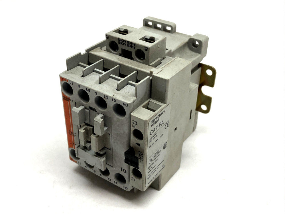 Sprecher+Schuh CA7-12-10 Contactor 550V 50Hz 600V 60Hz w/ CA7-PA Aux Contact