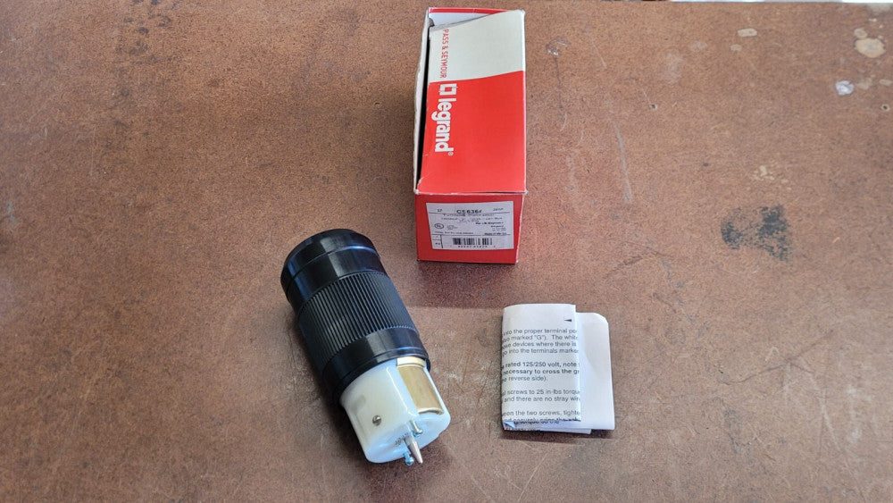 New Pass & Seymour CS6364 NP Turnlok Connector 50A 125/250V