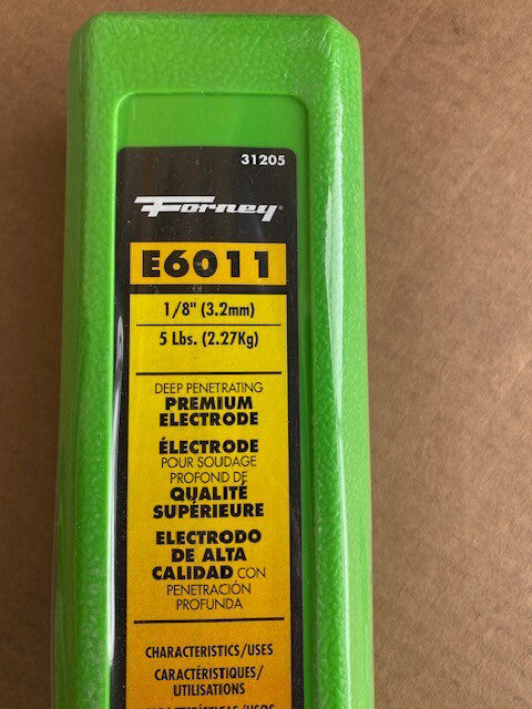 Forney Easy Weld E6011, 1/8" x 5 lbs. Stick Electrode For Truck Frame & Pipes