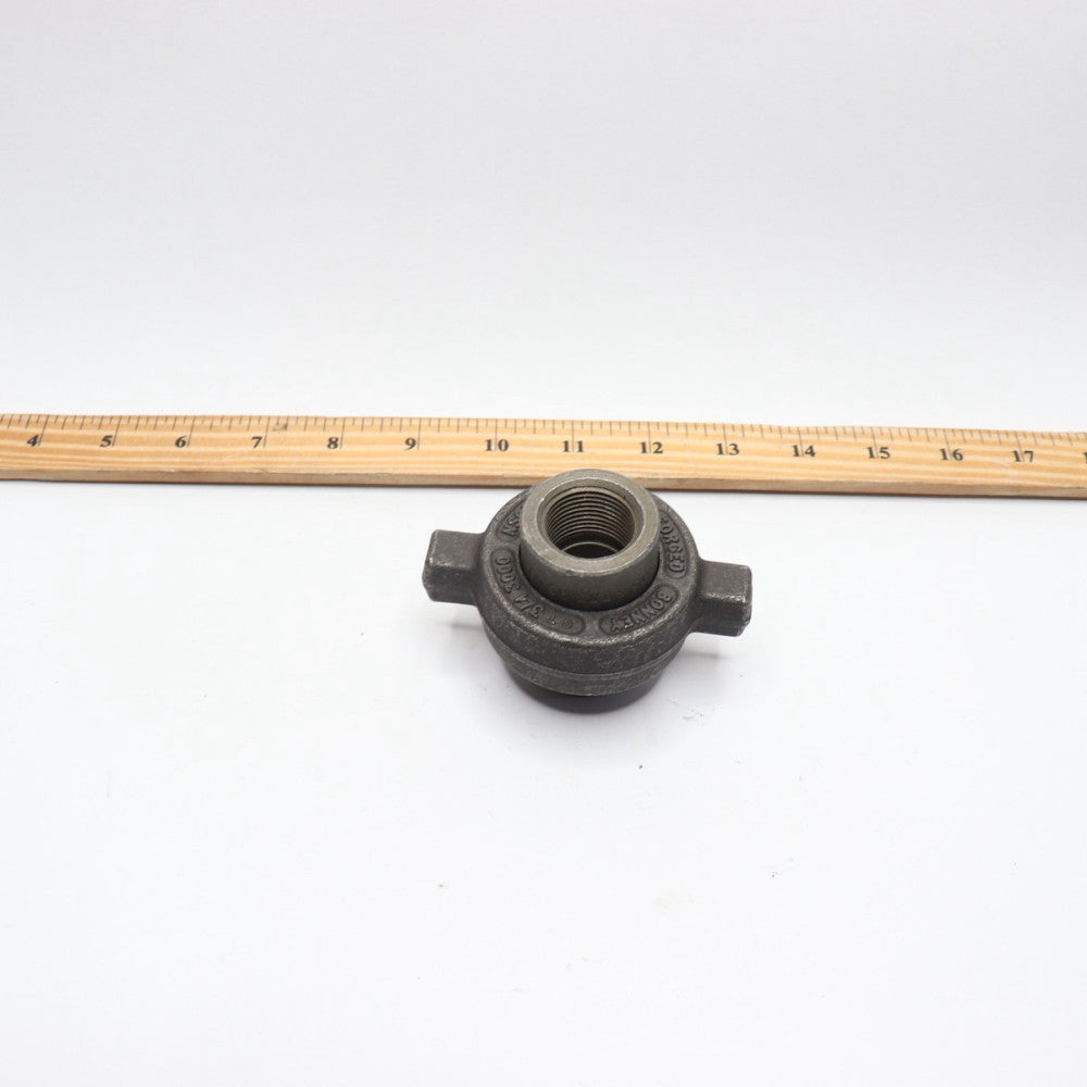 Bonney Pipe Lug Union Class 3000 Forged Carbon Steel Black 3/4"