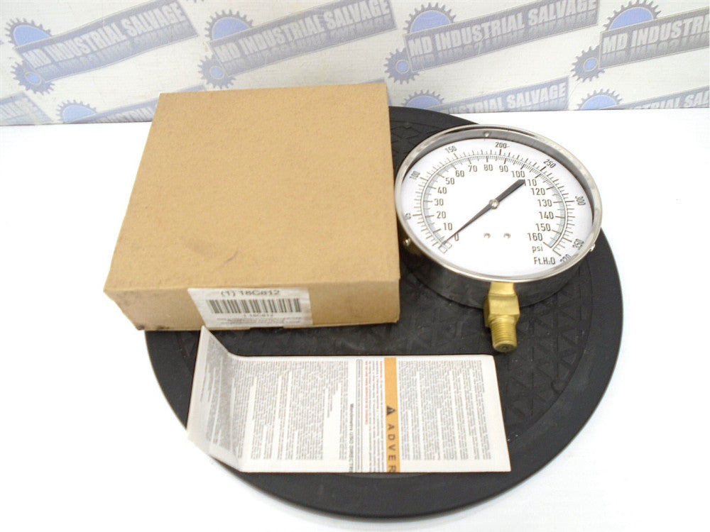 18C812 - ALTITUDE TANK LEVEL GUAGE - 0 to 370 FtH2O 4-1/2 Face 1/4" NPT (NEW)