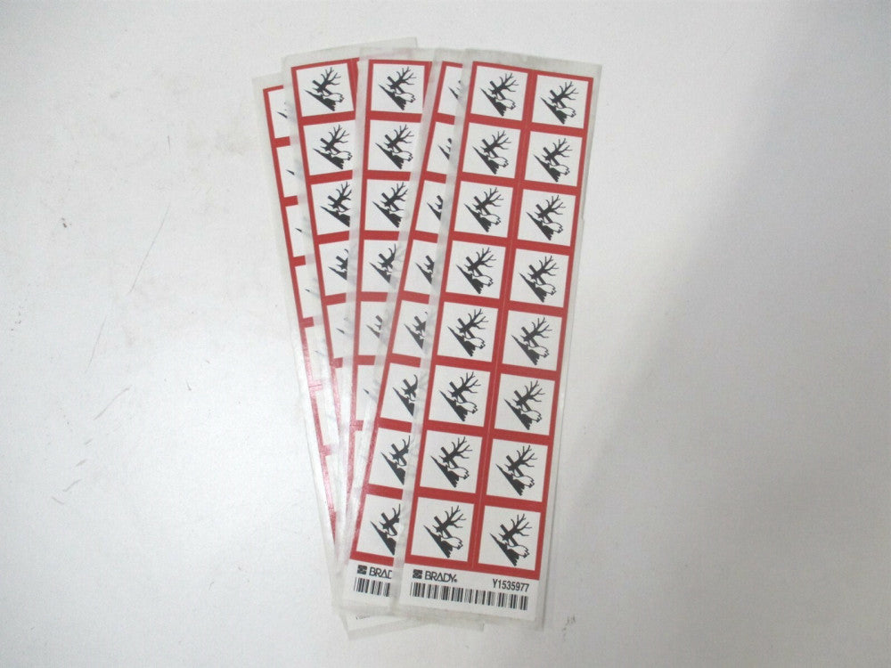 Brady (118918) 1" x 1" GHS Environmental Symbol Label 16ct. - Lot of 5