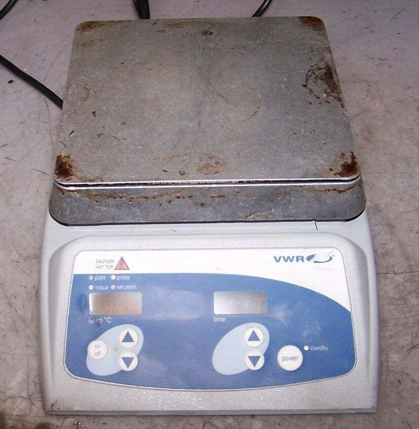 VWR 11301-016 PROFESSIONAL DIGITAL HOTPLATE 7" x 7" ALUMINUM TOP 120 VAC 625 WAT