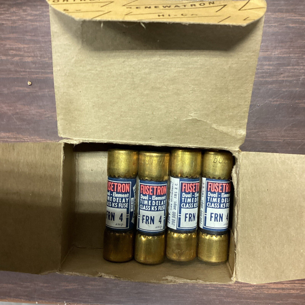 Bussman Fusetron FRN 4 Fuse, Lot Of 4
